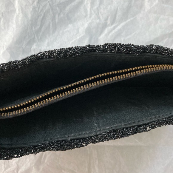 Vintage black beaded clutch - Picture 4 of 4